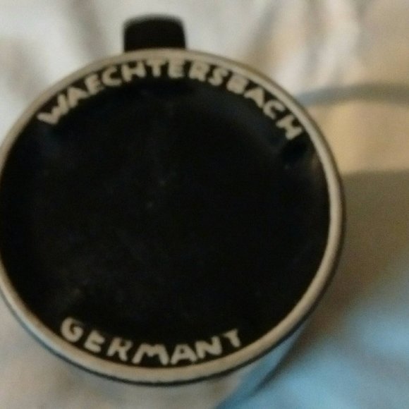 NBC New York Peacock Logo Black Vintage Circa 1990's Coffee Cup Collectible Mug - Picture 4 of 4